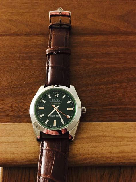 rolex milgauss leather strap